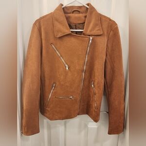 Women's Tan Suede Jacket